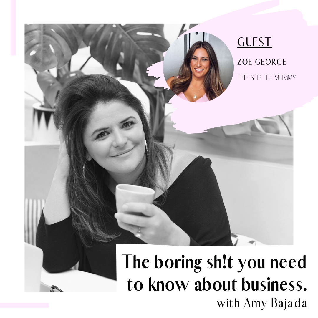 The boring sh!t in business Podcast with Amy Bajada