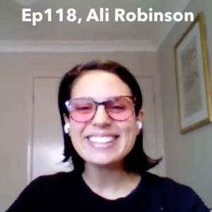 Ep118. Hey Jude, Ali Robinson