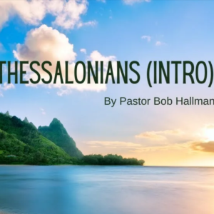 1. Introduction to 1 Thessalonians