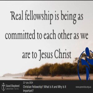Christian Fellowship!! What Is It and Why Is It Important? (Video)