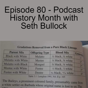 Episode 80 - Podcast History Month with Seth Bullock