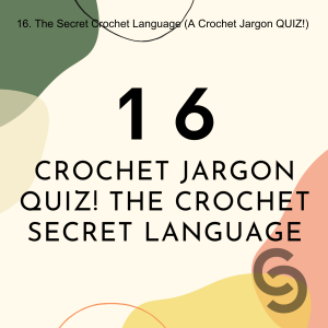 16. The Secret Crochet Language (A Crochet Jargon QUIZ!)
