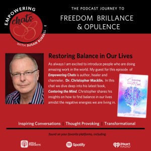 Restoring Balance in Our Lives