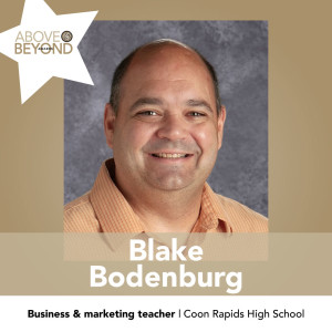 Blake Bodenburg - business and marketing teacher, Coon Rapids High School
