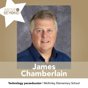 Jim Chamberlain - technology paraeducator, McKinley Elementary School