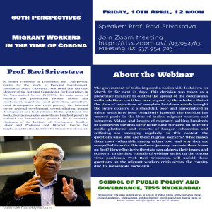 ”The Plight of Migrant Workers in India at the time of COVID-19” - By Professor Ravi Srivastava