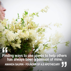 Helen chats to Apothecary Amanda Saurin in a yurt in the Outer Hebrides