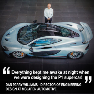 Helen chats to Dan Parry-Williams - Director of Engineering Design at McLaren Automotive