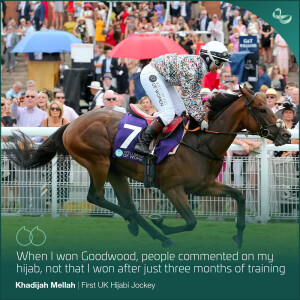 Pioneering Jockey Khadijah Mellah - Our 200th Guest!