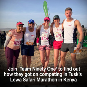Helen joins Team Ninety One as they take part in Tusk’s Lewa Safari Marathon in Kenya