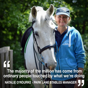 Natalie O'Rourke shares how people power & £1 million in donations saved Park Lane Stables
