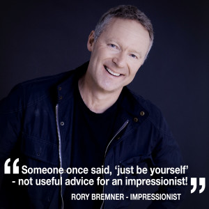 Helen chats some more to impressionist Rory Bremner