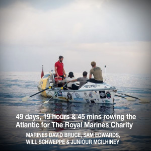 Helen chats to four Royal Marines who rowed the Atlantic for very personal reasons