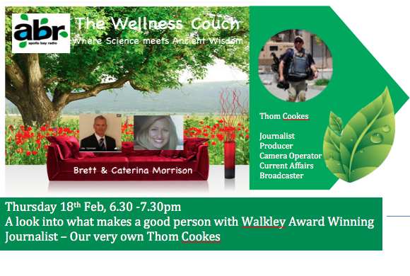 The Wellness Couch - Episode #76 - Thom Cookes, Walkley ward winning Journalist talks about what makes a great person
