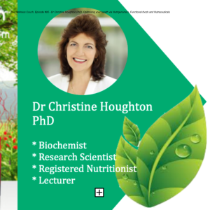 The Wellness Couch, Episode #95 - Dr Christine Houghton PHD, Optimising your health via Nutrigenomics, Functional foods and Nutraceuticals