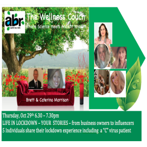The Wellness Couch Episode #70 -Life In Lockdown - Stories from business owners, Influencers and a Covid Patient
