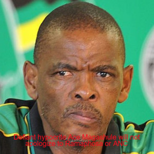 Defiant hypocrite Ace Magashule will not apologize to Ramaphosa or ANC