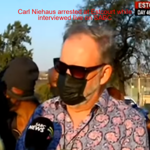 Carl Niehaus arrested at Estcourt while interviewed live on SABC