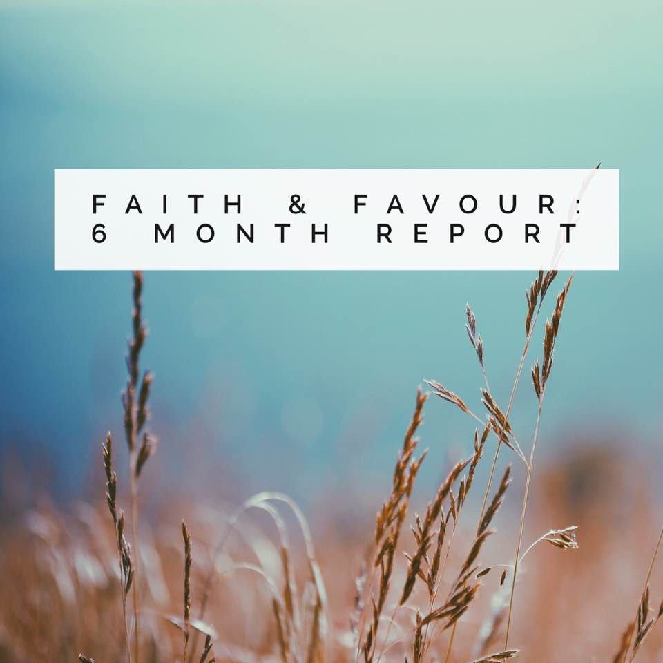 Faith &amp; Favour - 6 Month update