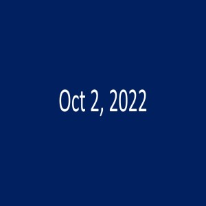 Sunday, Oct 2, 2022