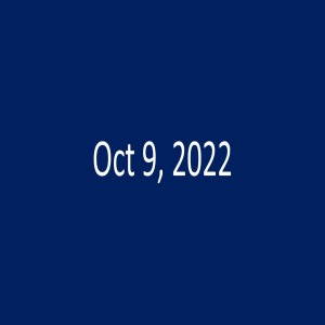 Sunday, Oct 9, 2022