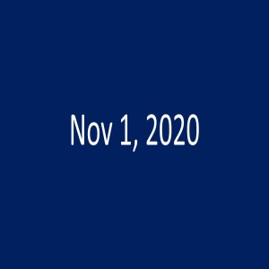 Sunday, Nov 1, 2020