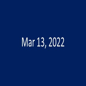 Sunday, Mar 13, 2022