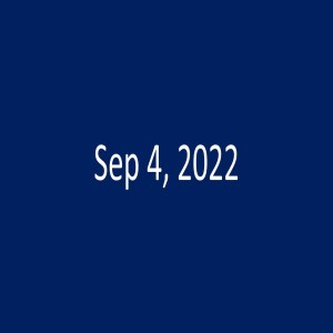 Sunday, Sep 4, 2022