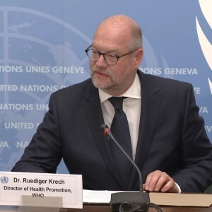 Rüdiger Krech, Directeur de la promotion de la santé à l’Organisation mondiale de la santé