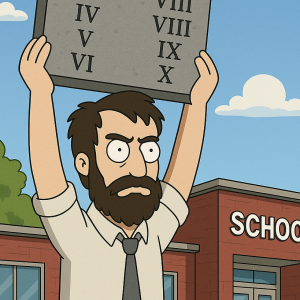 Evangelism by Legislation: Finally a law that ensures kids will ignore both Math and Moses at the same time