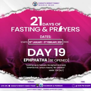 19/21 DAYS EAGLES FASTING AND PRAYERS WITH APOSTLE EMMANUEL DARKWAH
