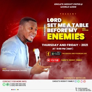 LORD SET ME A TABLE BEFORE MY ENEMIES