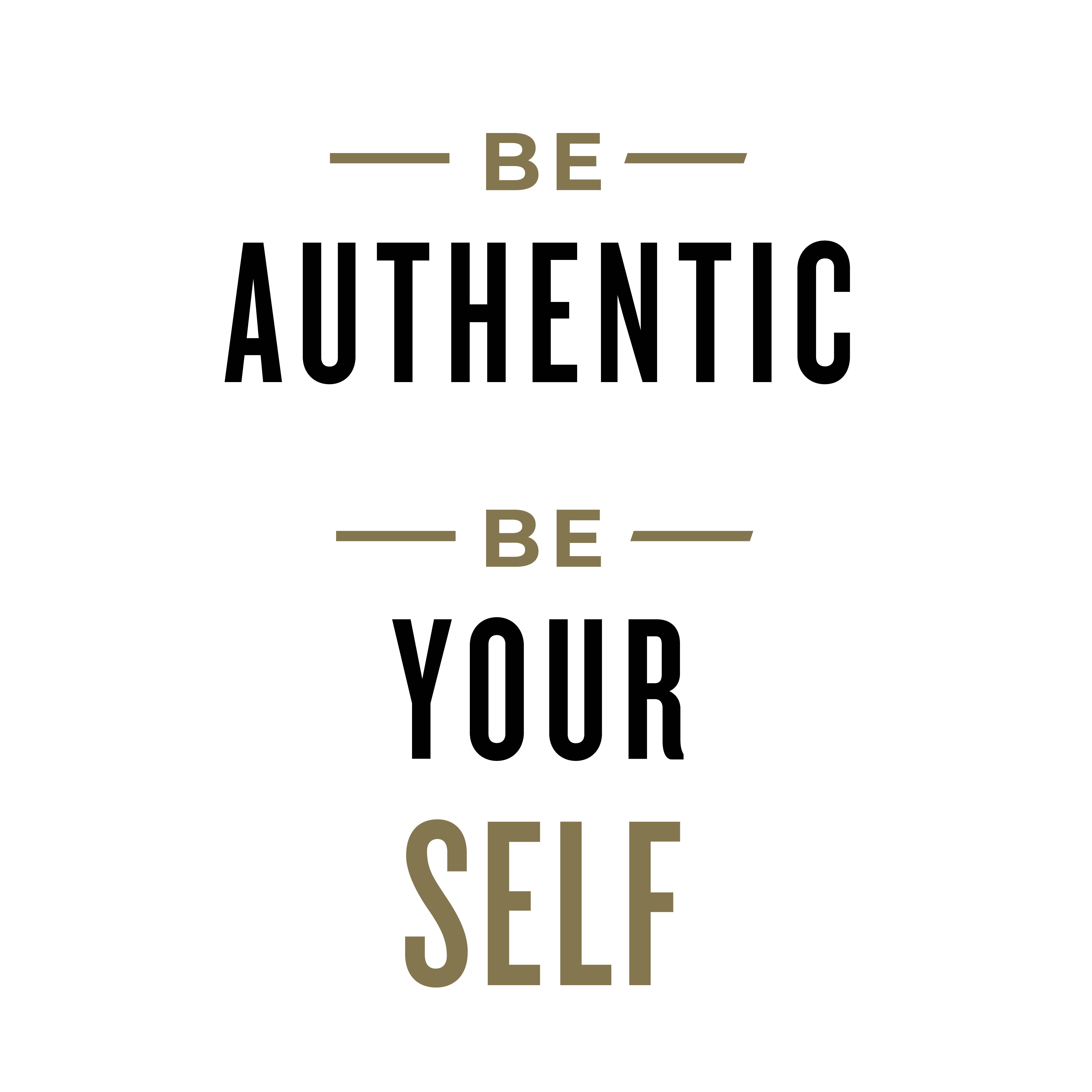 MS28 - Be authentic, be yourself