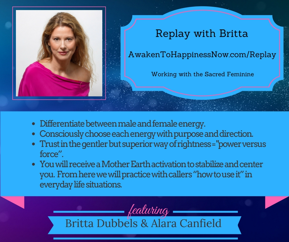 Working With The Sacred Feminine with Britta Dubbels