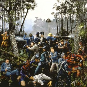 SW065 Sword-Swinging General Scolds Soldiers, Steeles Resolve at Withlacoochee River Battle