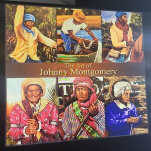 SW0143 Gullah Artist Johnny Montgomery Colors SemWar Maroon Heritage with Style