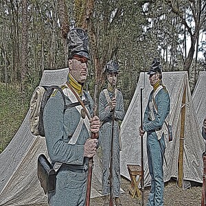 SW0149 Fort King’s School of the Soldier Drills Recruits on 1830s Military Practices