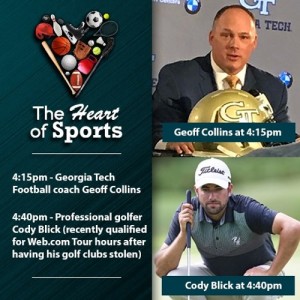 The Heart of Sports w Jason Springer & Jeff Cohen: Coach Geoff Collins, PGA Golfer Cody Blick
