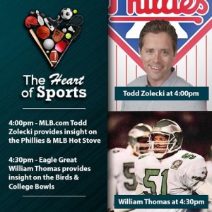 Heart of Sports w Jason Springer & Jeff Cohen: Todd Zolecki Phillies, William Thomas Eagles/Cowboys