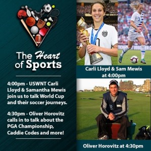 Heart of Sports w Jason Springer & Jeff Cohen: Guests Carli Lloyd, Samantha Mewis & Oliver Horovitz