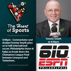 The Heart of Sports w Jason Springer & Jeffrey Cohen w Soccer Broadcaster Tommy Smyth