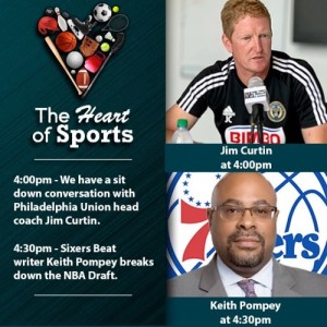 The Heart of Sports w Jason Springer & Jeff Cohen: Coach Jim Curtin & Sixers Writer Keith Pompey