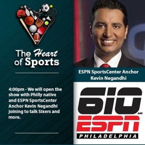 The Heart of Sports w Jason Springer & Jeff Cohen: ESPN Kevin Negandhi