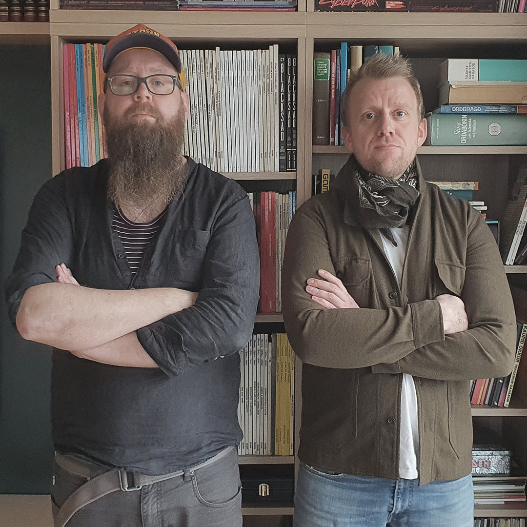 Snæbjörn talar við fólk