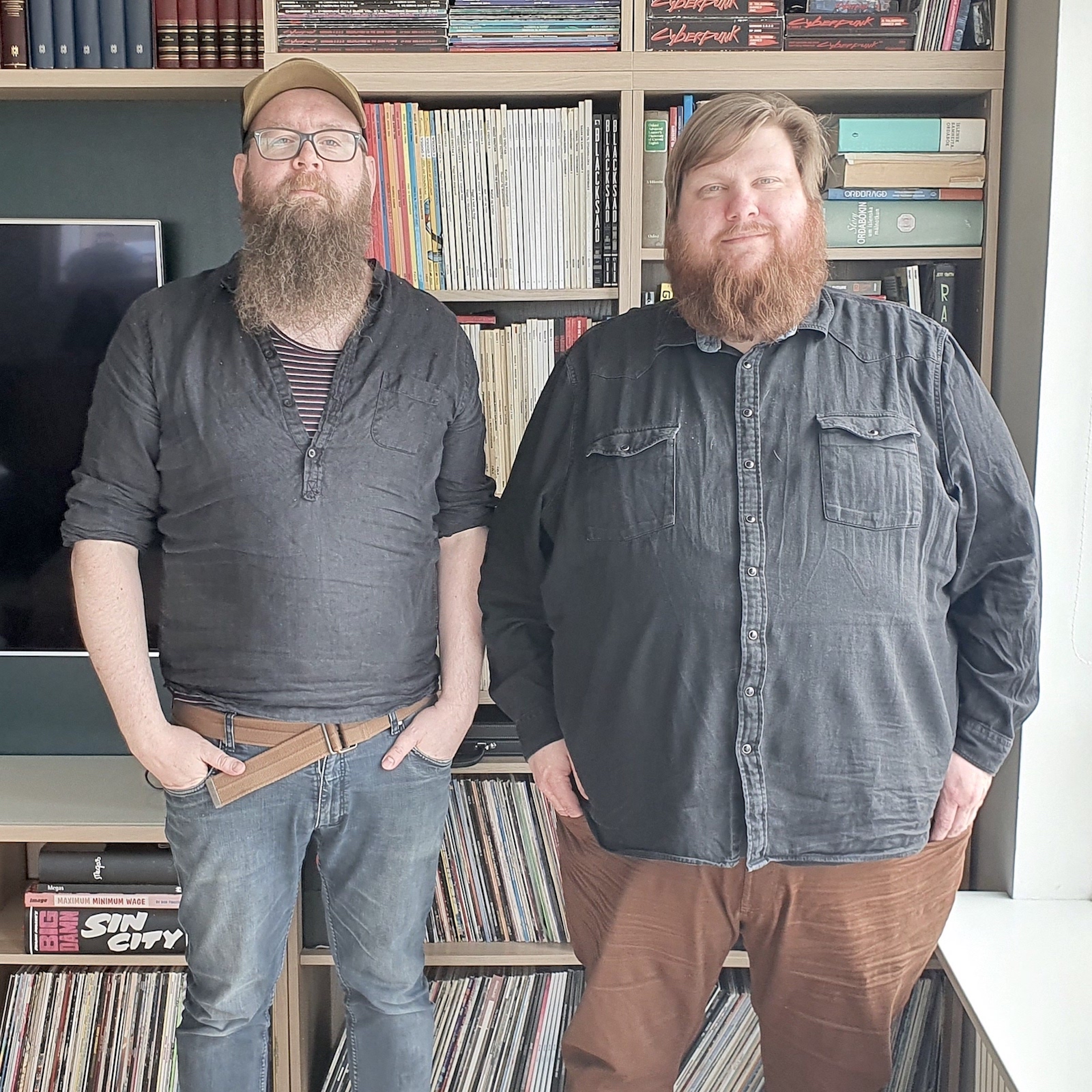 Snæbjörn talar við fólk
