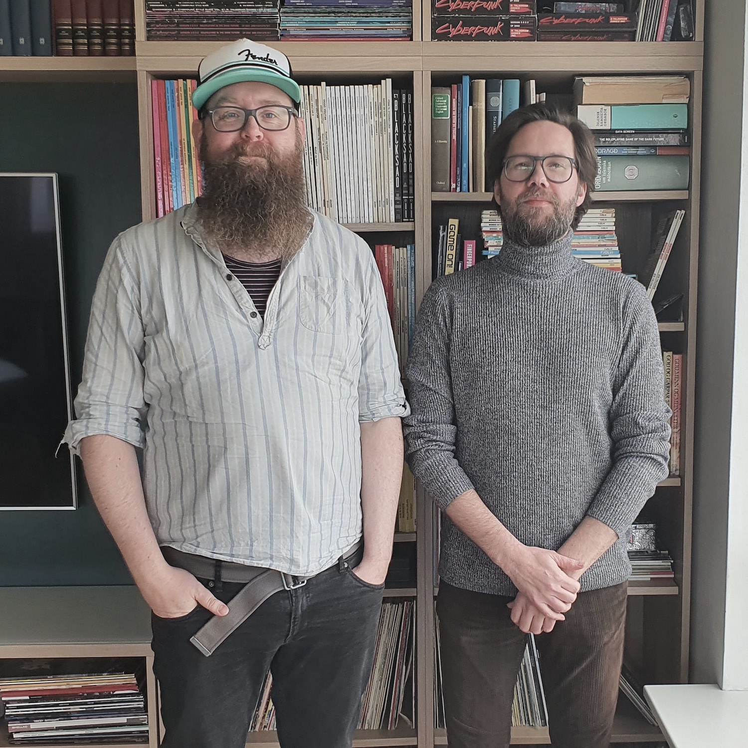Snæbjörn talar við fólk