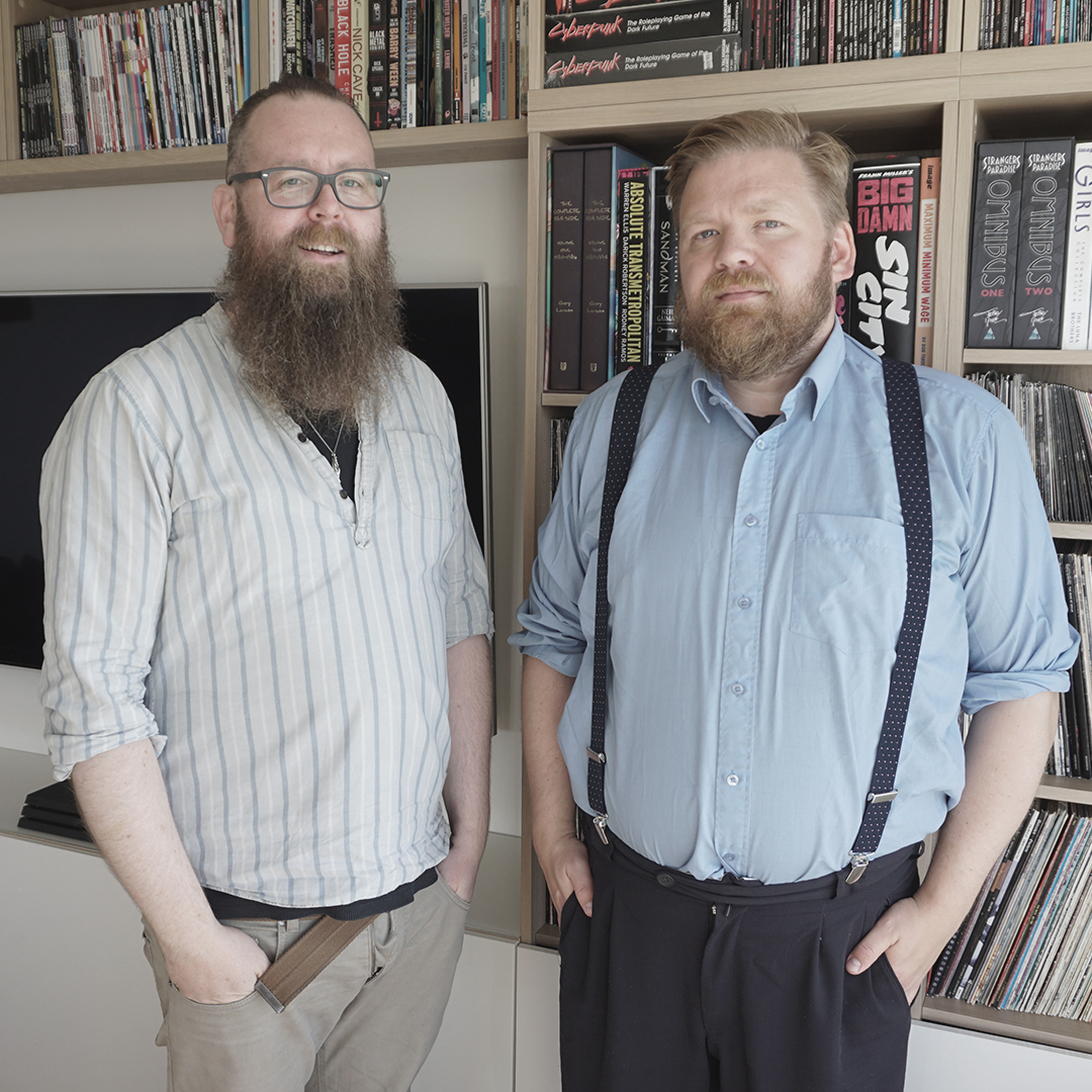 Snæbjörn talar við fólk