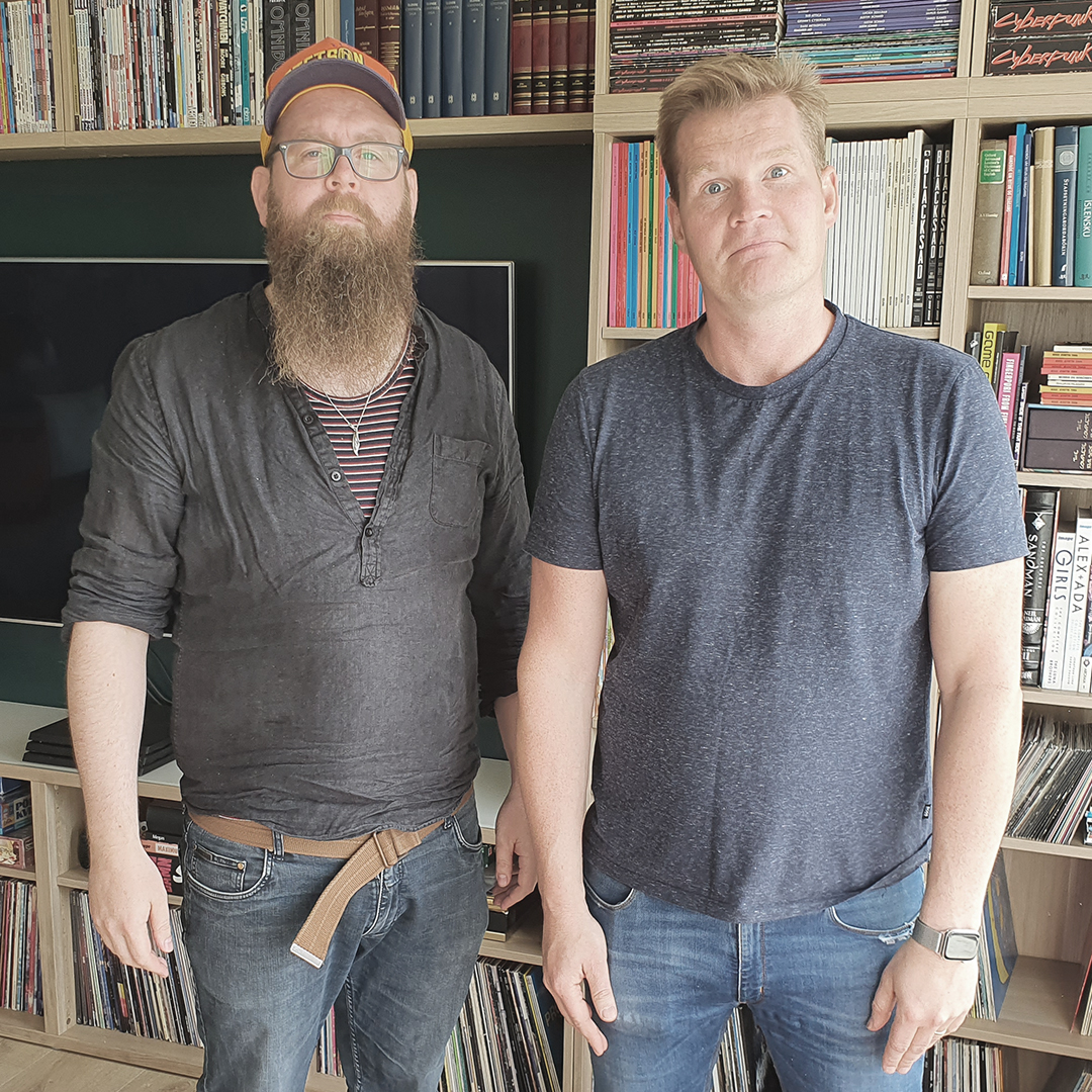 Snæbjörn talar við fólk