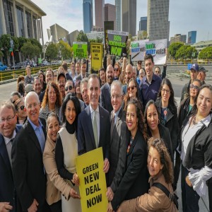 California Burns While LA Mayor Plants Trees