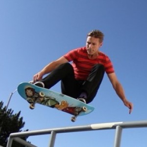 Special guest pro skateboarder Brian Sumner